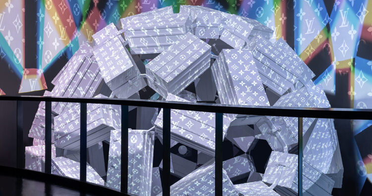 OMA Stacked Louis Vuitton Trunks At The French Pavilion At Expo 2025 Osaka