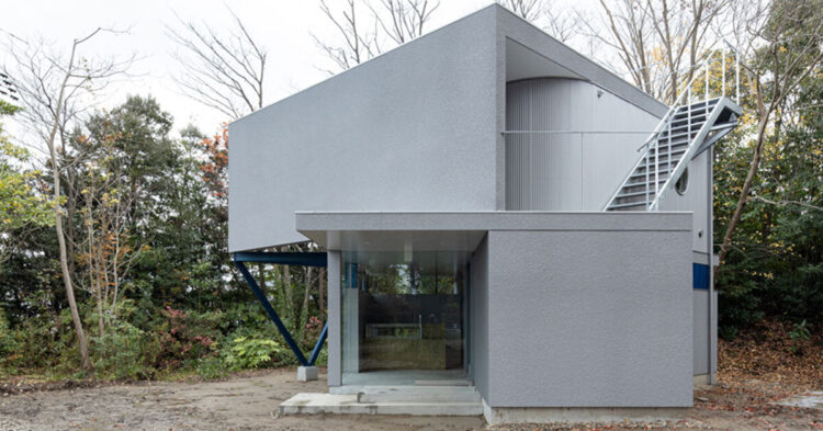 Takuya Hosokai Cafe With 45-degree Rotation Space Opens In Japanese Forest